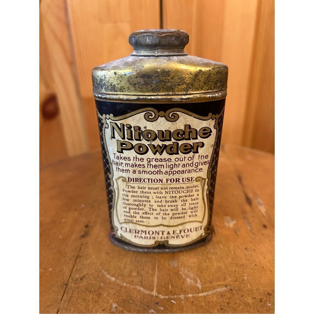 vintage Nitouche Powder, a dry shampoo product from Clermont & E. Fouet, Paris &